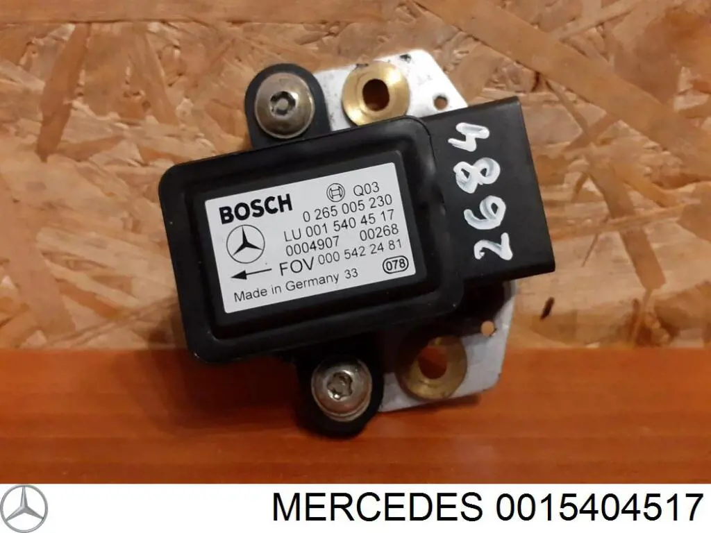 0015404517 Mercedes Sensor de aceleração transversal (ESP)