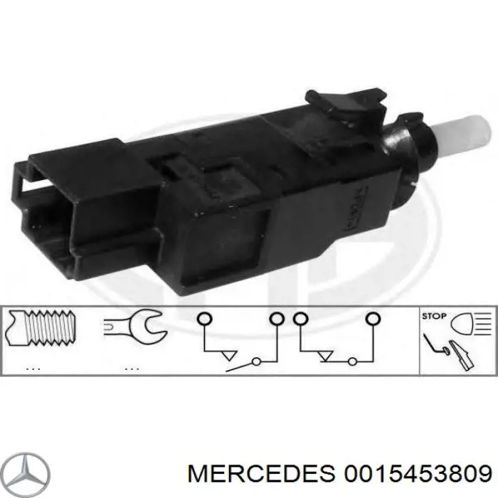 Sensor de ativação do sinal de parada Mercedes 0015453809 preço, a partir de 12,65 USD