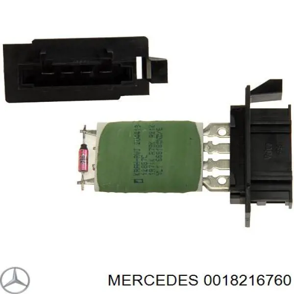 0018216760 Mercedes Resistor (resistência) de ventilador de forno (de aquecedor de salão)
