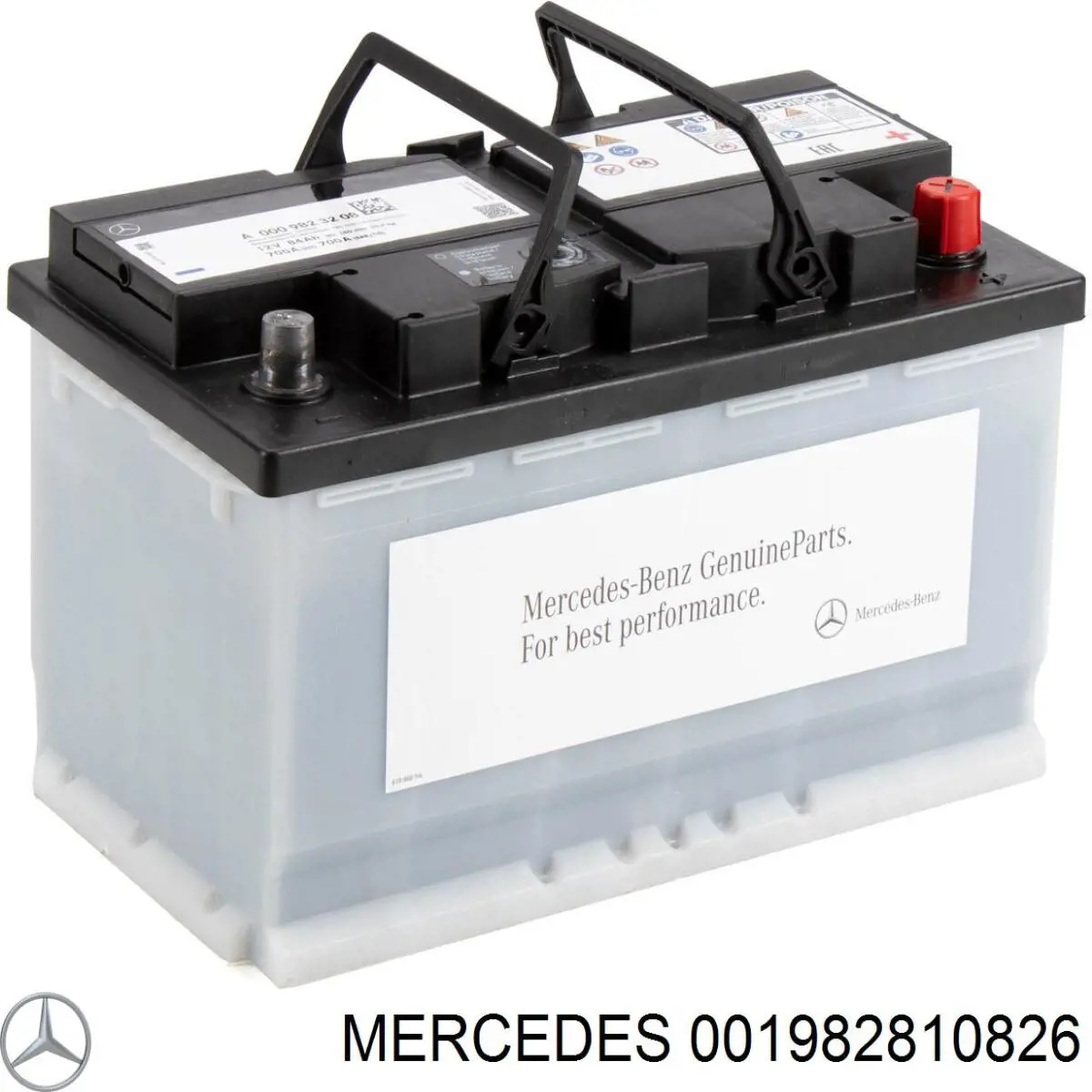 Bateria recarregável (PILHA) 001982810826 Mercedes
