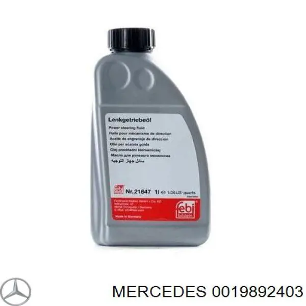Fluido da Direção hidrâulica assistida 0019892403 Mercedes