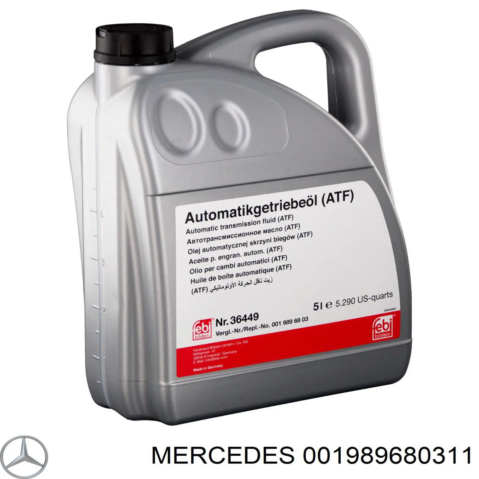 Óleo de transmissão Mercedes 001989680311 preço, a partir de 82,69 USD