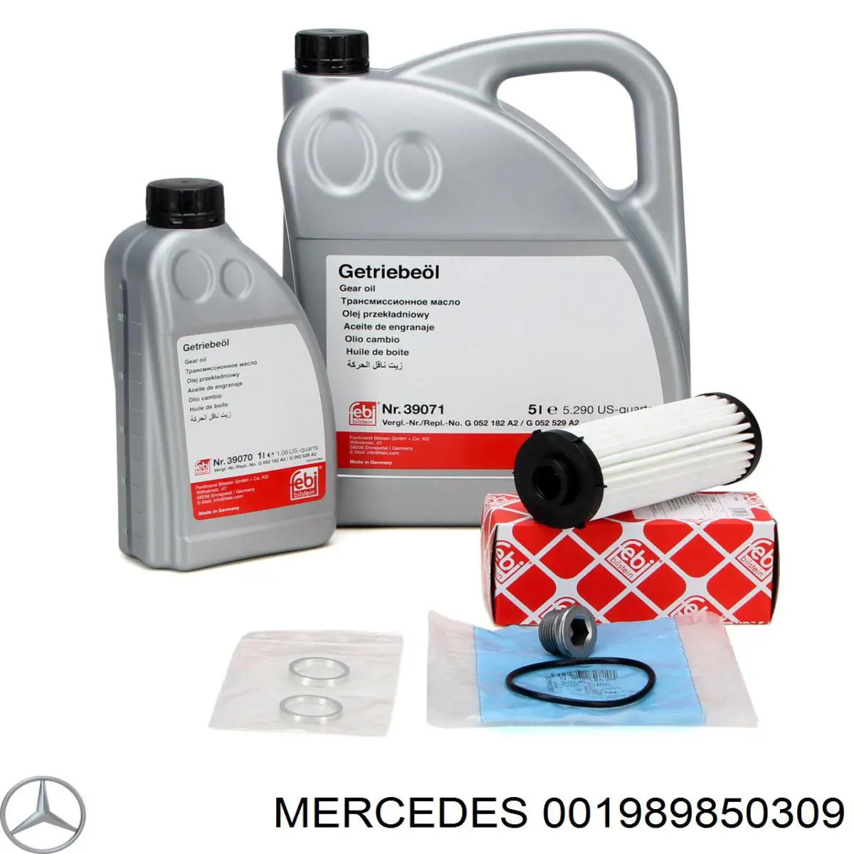 Óleo de transmissão 001989850309 Mercedes