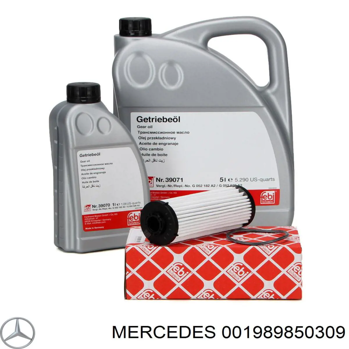 Óleo de transmissão 001989850309 Mercedes