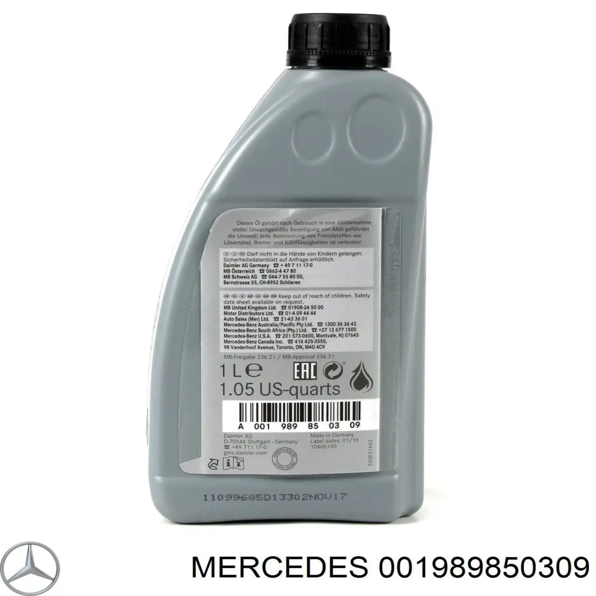 001989850309 Mercedes Óleo de transmissão