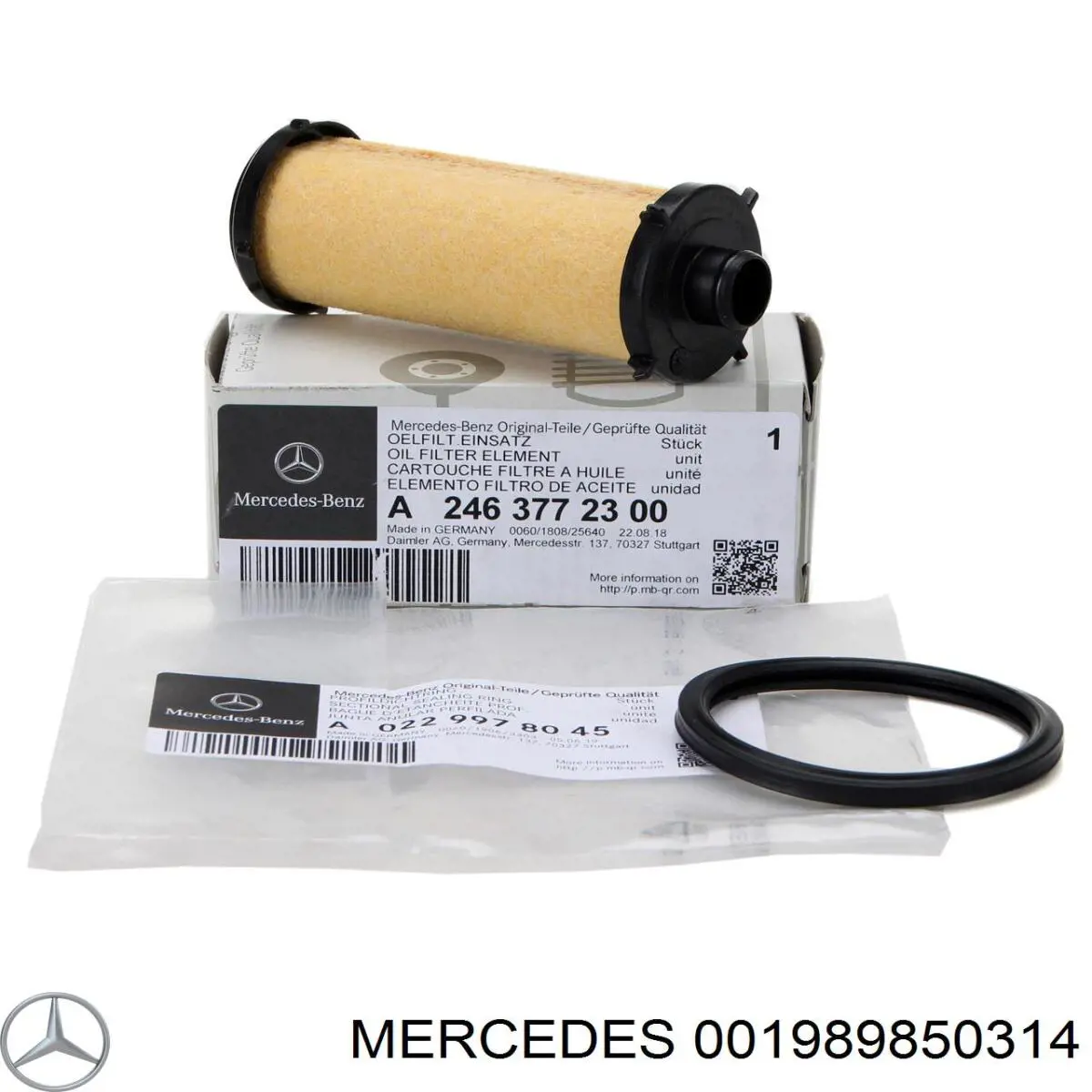 Óleo de transmissão 001989850314 Mercedes