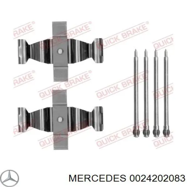 A0024202083 Mercedes Suporte do freio dianteiro direito