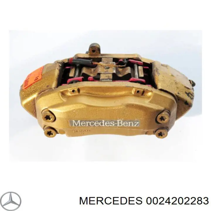 0024202283 Mercedes Suporte do freio dianteiro direito