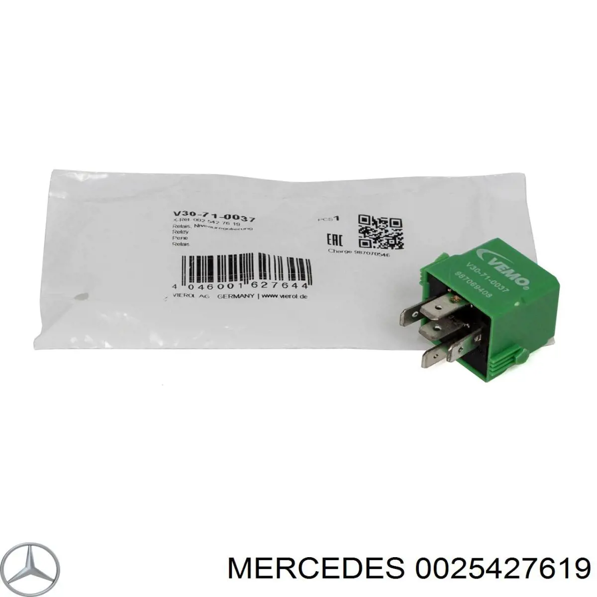 Relê do compressor de suspensão pneumática Mercedes 0025427619 preço, a partir de 14,04 USD