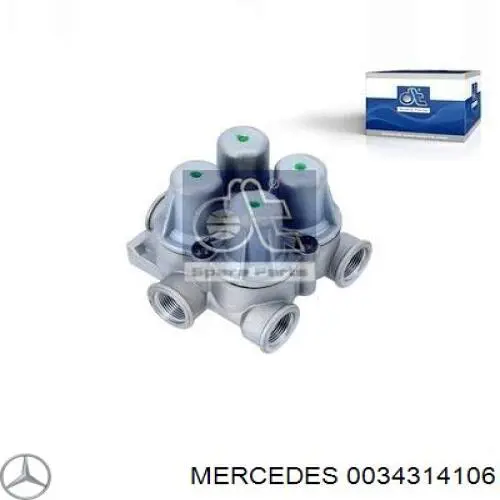 Válvula de limitação de pressão do sistema pneumático Mercedes 0034314106 preço, a partir de 66,05 USD