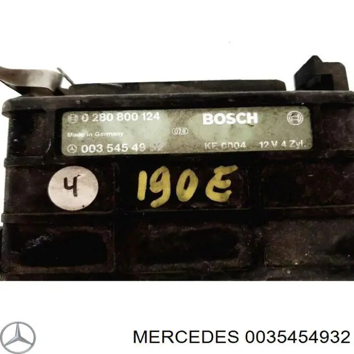 0035454932 Mercedes Módulo de direção (Centralina eletrônica) de motor