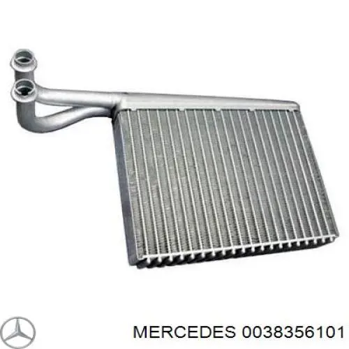 Radiador de forno (de aquecedor) Mercedes 0038356101 preço, a partir de 61,20 USD