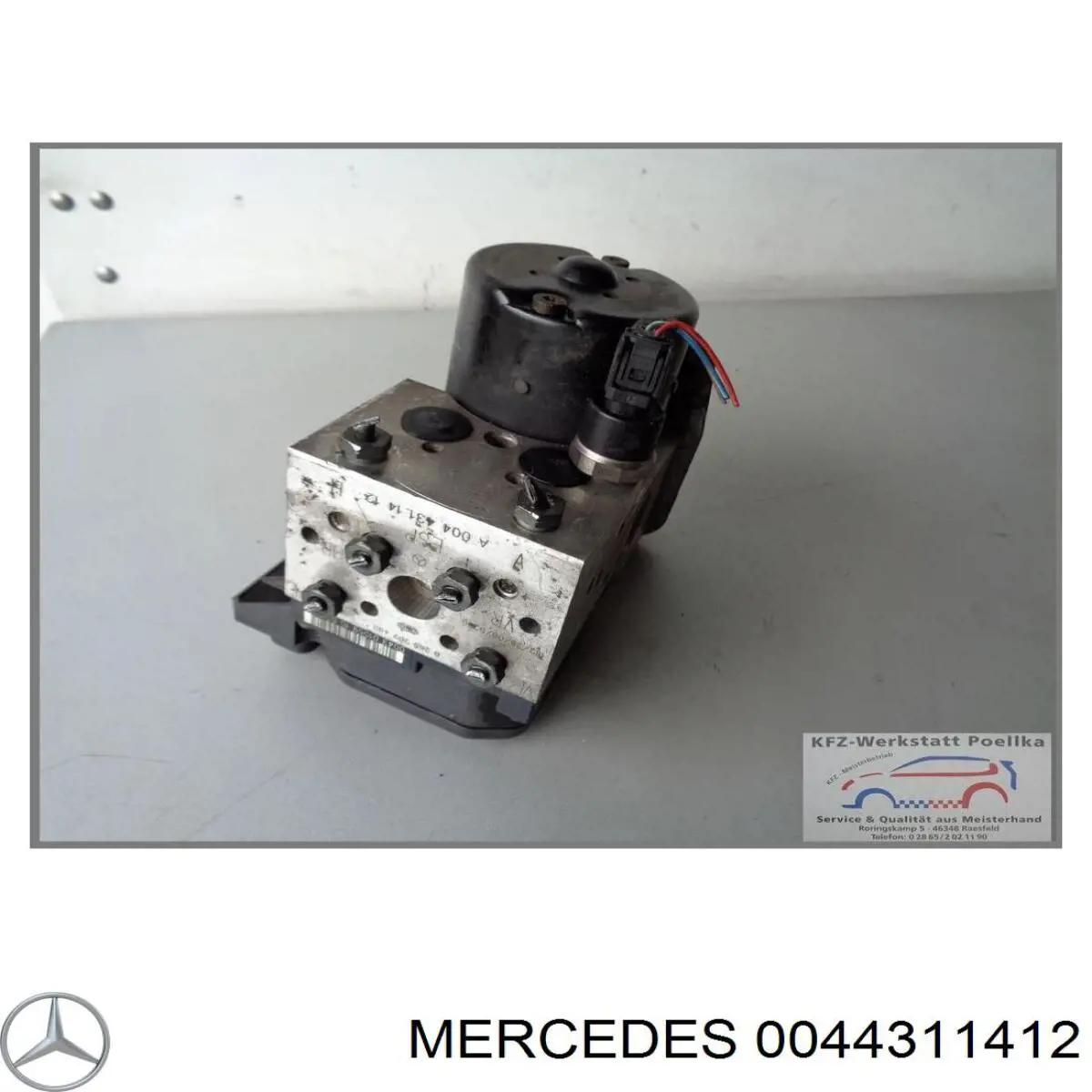 0044311412 Mercedes Unidade hidráulico de controlo ABS
