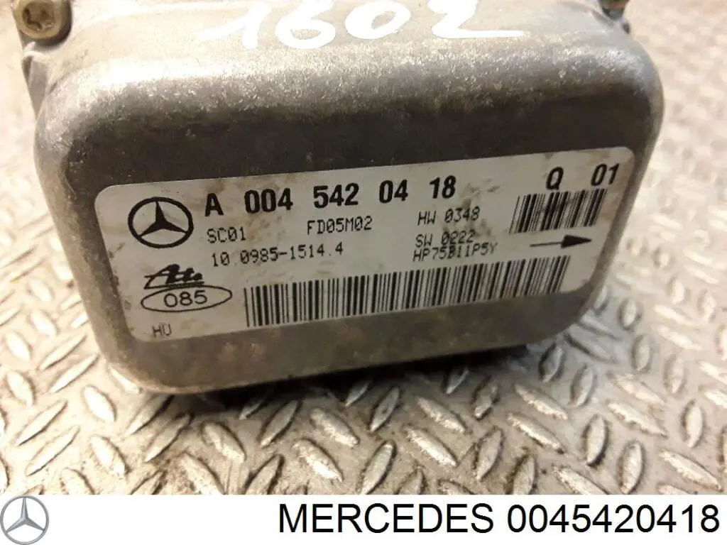 Sensor de aceleração transversal (ESP) Mercedes 0045420418 preço, a partir de 56,28 USD