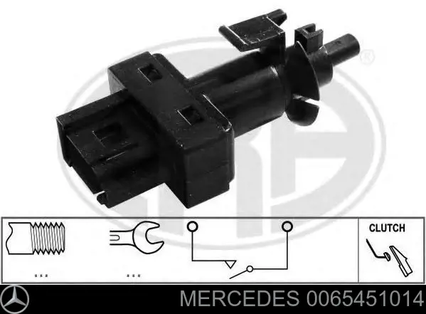 0065451014 Mercedes Sensor de ativação de embraiagem