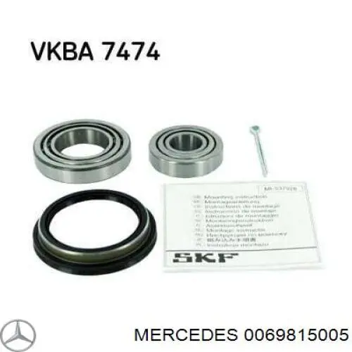 Rolamento externo de cubo dianteiro Mercedes 0069815005 preço, a partir de 13,93 USD