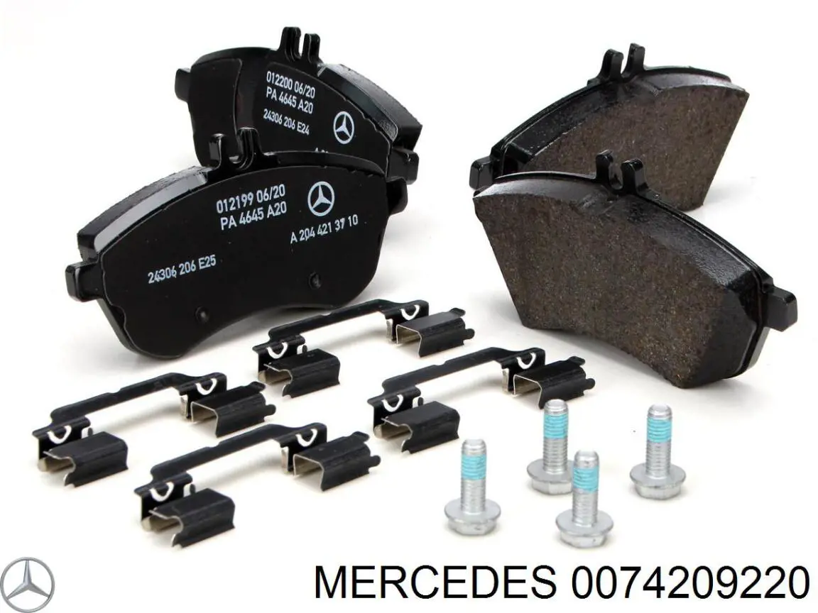 Compre 0074209220 Mercedes Sapatas do freio dianteiras de disco