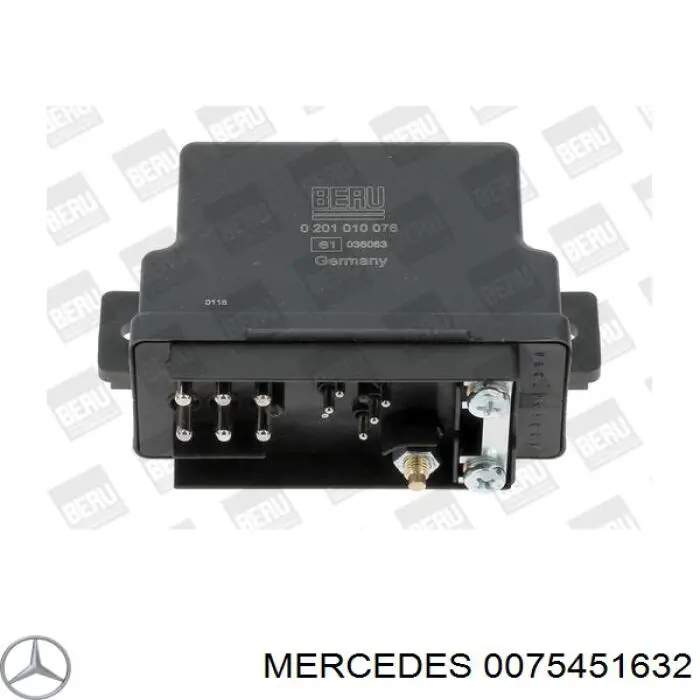 0075451632 Mercedes Relê das velas de incandescência