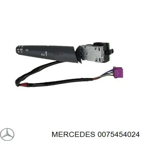 Comutador direito instalado na coluna da direção 0085450924 Mercedes
