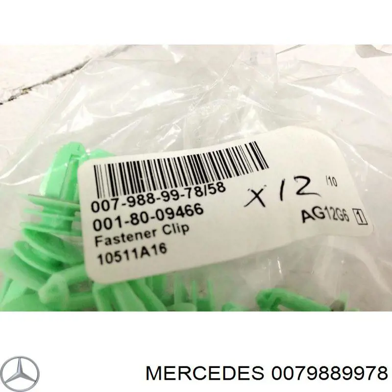 Cápsula (prendedor) de fixação de revestimento da porta Mercedes 0079889978 preço, a partir de 2,39 USD