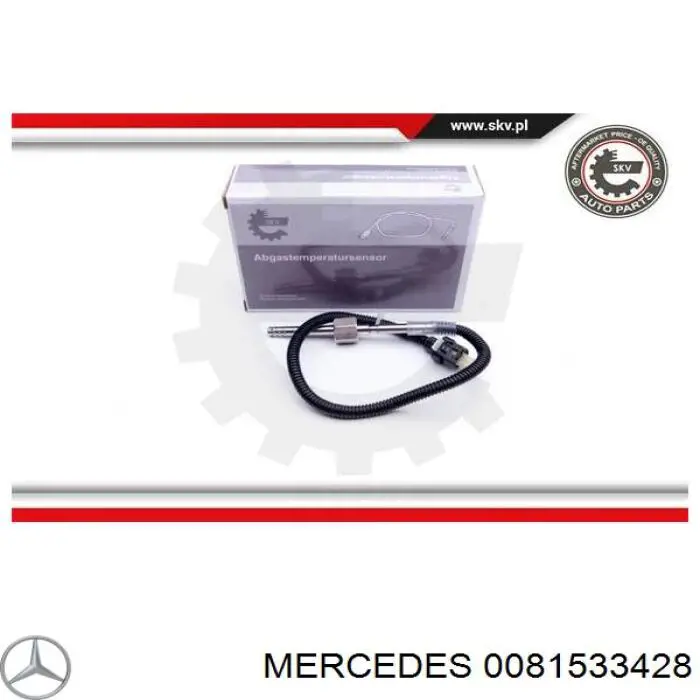 Compre 0081533428 Mercedes Sensor de temperatura dos gases de escape (GE), depois de filtro de partículas diesel