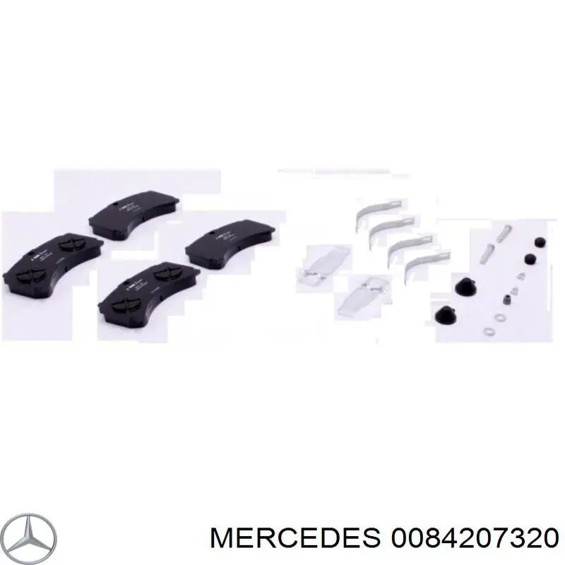 Sapatas do freio traseiras de disco Mercedes A0084207320 preço, a partir de 170,99 USD