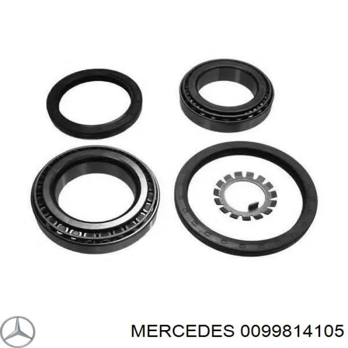 0099814105 Mercedes Rolamento interno de cubo dianteiro