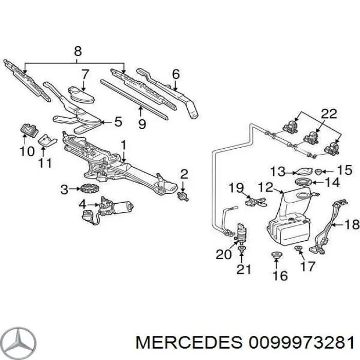  Mercedes A0099973281 preço, a partir de 47,64 USD