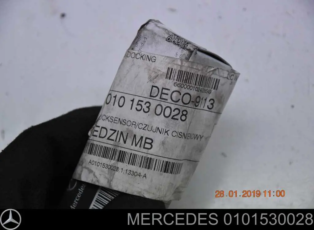 Sensor de pressão dos gases de escape A0101530028 Mercedes