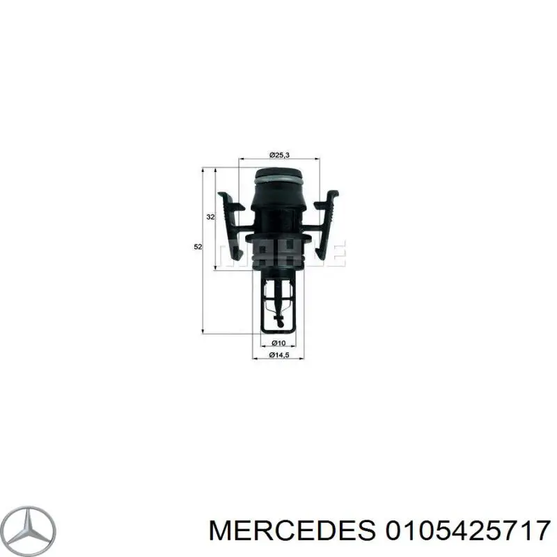 Compre 0105425717 Mercedes Sensor de temperatura da mistura de ar
