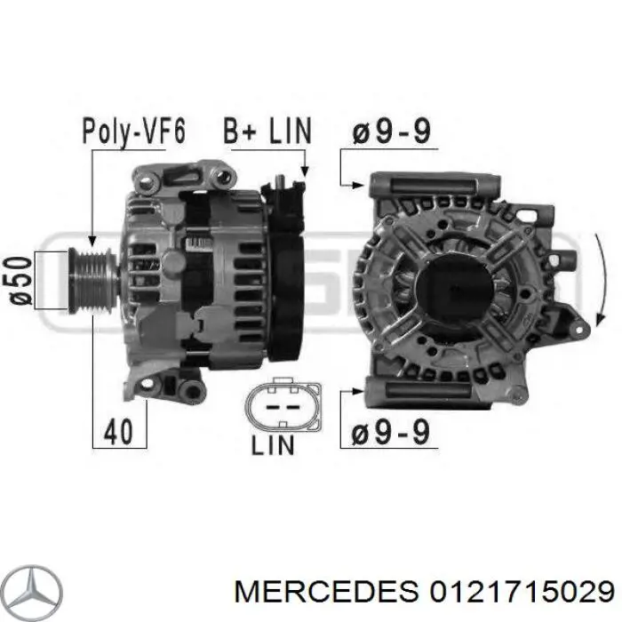 0121715029 Mercedes Gerador