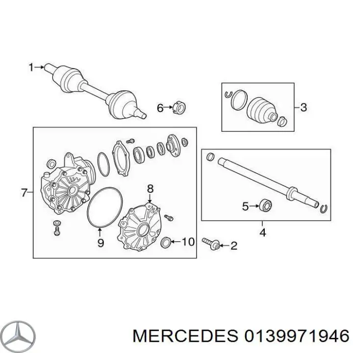 Bucim de redutor do eixo dianteiro Mercedes 0139971946 preço, a partir de 17,84 USD