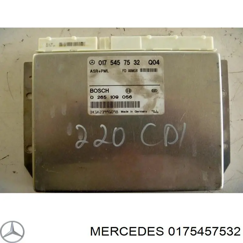 0175457532 Mercedes Módulo de direção (Centralina eletrônica) ASR