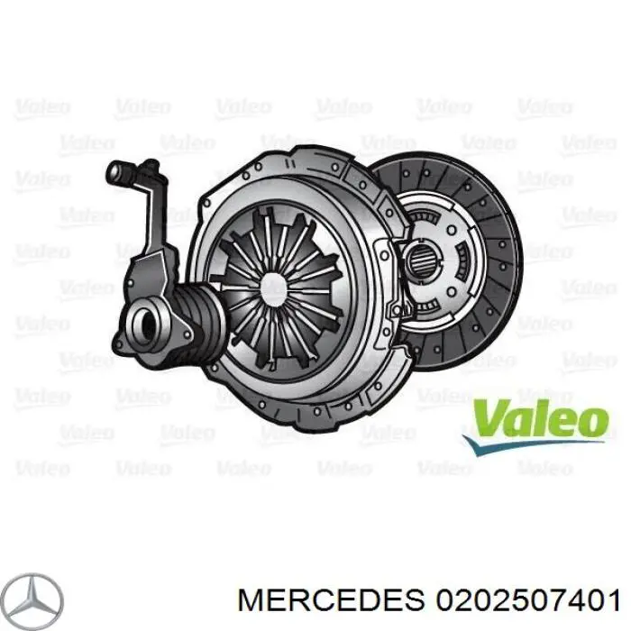 Kit de embraiagem (3 peças) Mercedes 0202507401 preço, a partir de 146,67 USD