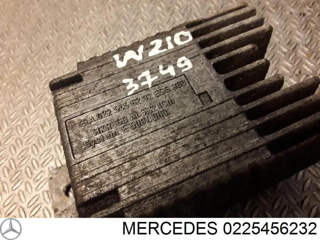 0225456232 Mercedes Regulador de revoluções de ventilador de esfriamento (unidade de controlo)