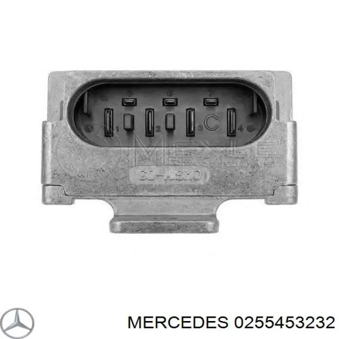 0255453232 Mercedes Regulador de revoluções de ventilador de esfriamento (unidade de controlo)