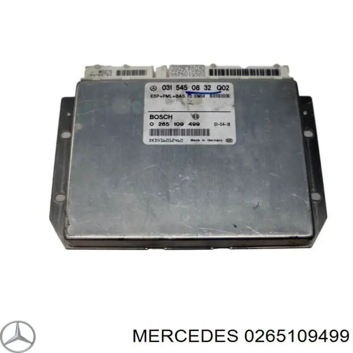 0265109499 Mercedes Unidade de controlo ESP