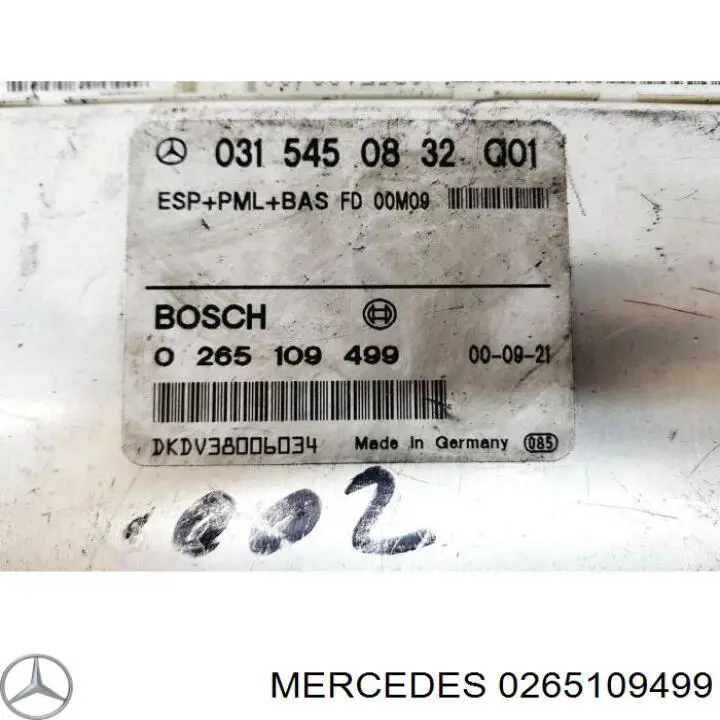 Compre 0265109499 Mercedes Unidade de controlo ESP
