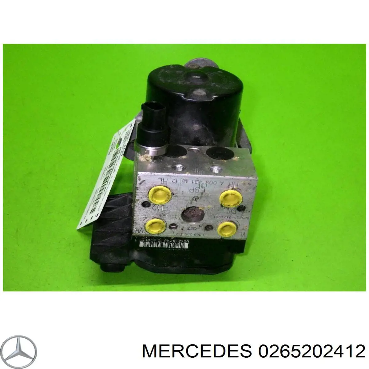Unidade hidráulico de controlo ABS 0265202412 Mercedes