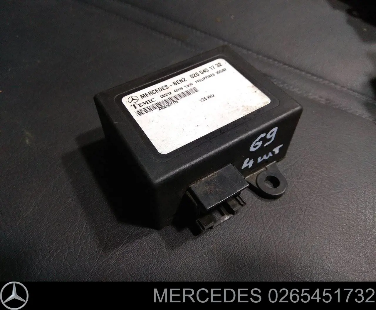 0265451732 Mercedes Módulo de direção (Centralina eletrônica) de imobilizador