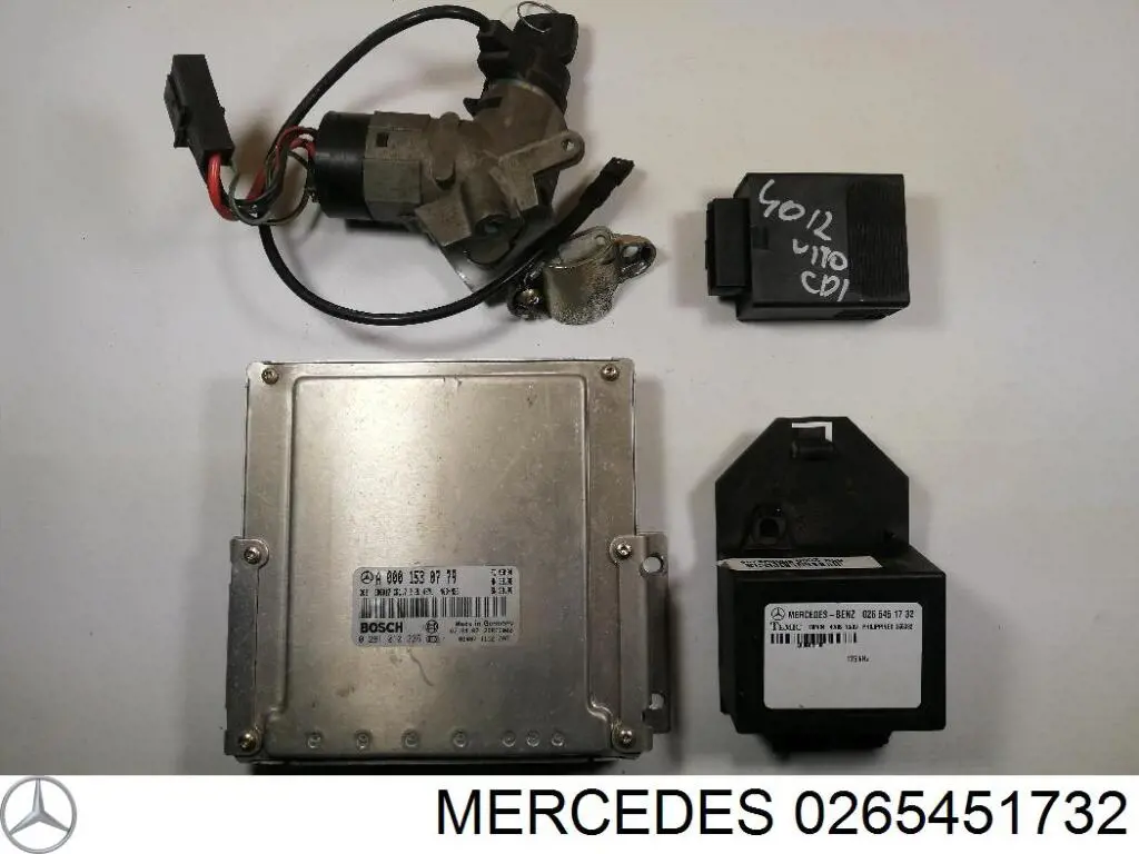 Compre 0265451732 Mercedes Módulo de direção (Centralina eletrônica) de imobilizador