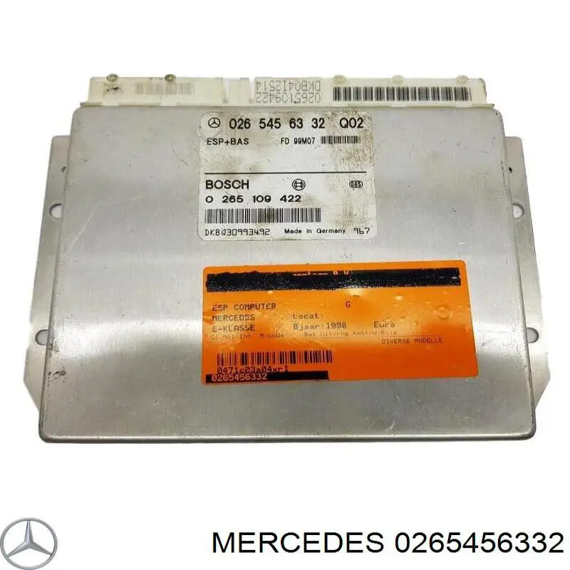 Unidade de controlo ESP Mercedes 0265456332 preço, a partir de 28,99 USD