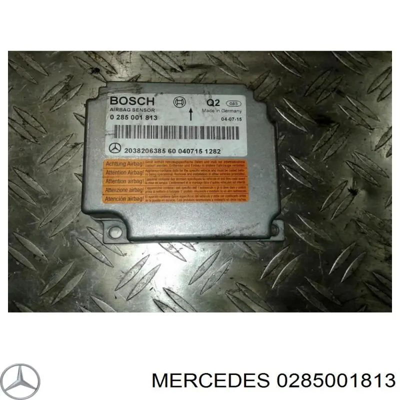 Compre 0285001813 Mercedes Módulo processador de controlo da bolsa de ar (Centralina eletrônica AIRBAG)