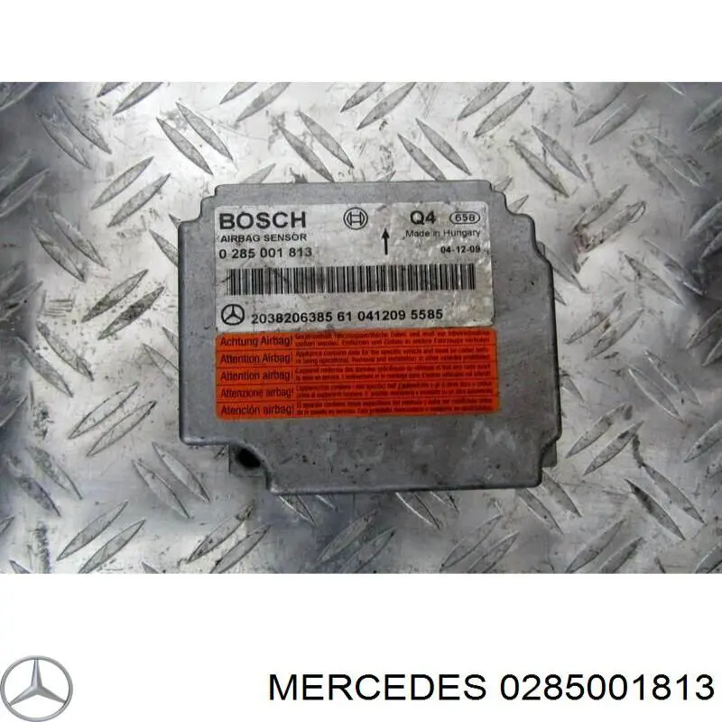 0285001813 Mercedes Módulo processador de controlo da bolsa de ar (Centralina eletrônica AIRBAG)