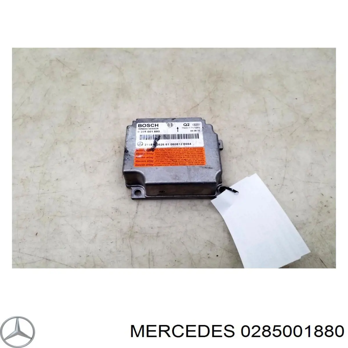 0285001880 Mercedes Módulo processador de controlo da bolsa de ar (Centralina eletrônica AIRBAG)