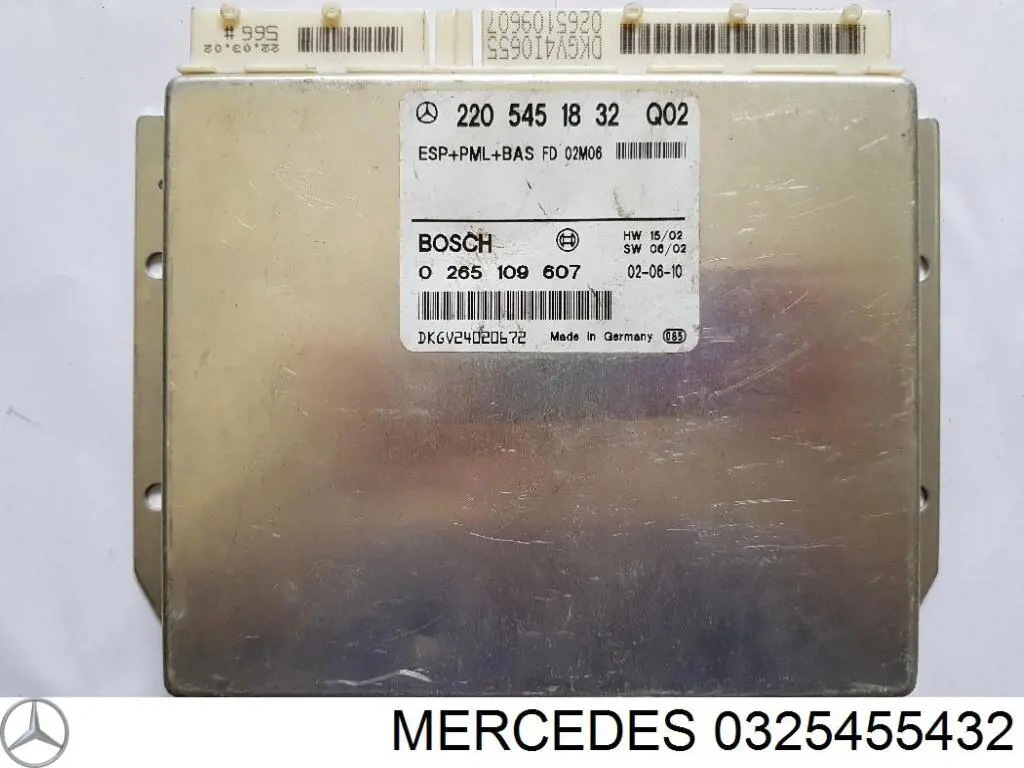 Unidade de controlo de suspensão pneumática Mercedes 0325455432 preço, a partir de 238,77 USD
