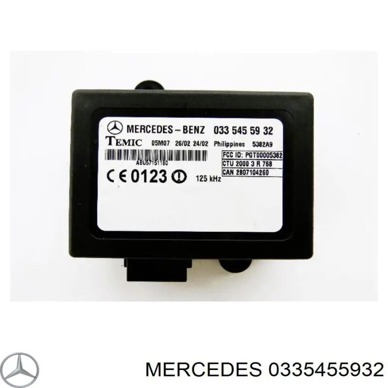 0335455932 Mercedes Módulo de direção (Centralina eletrônica) de imobilizador