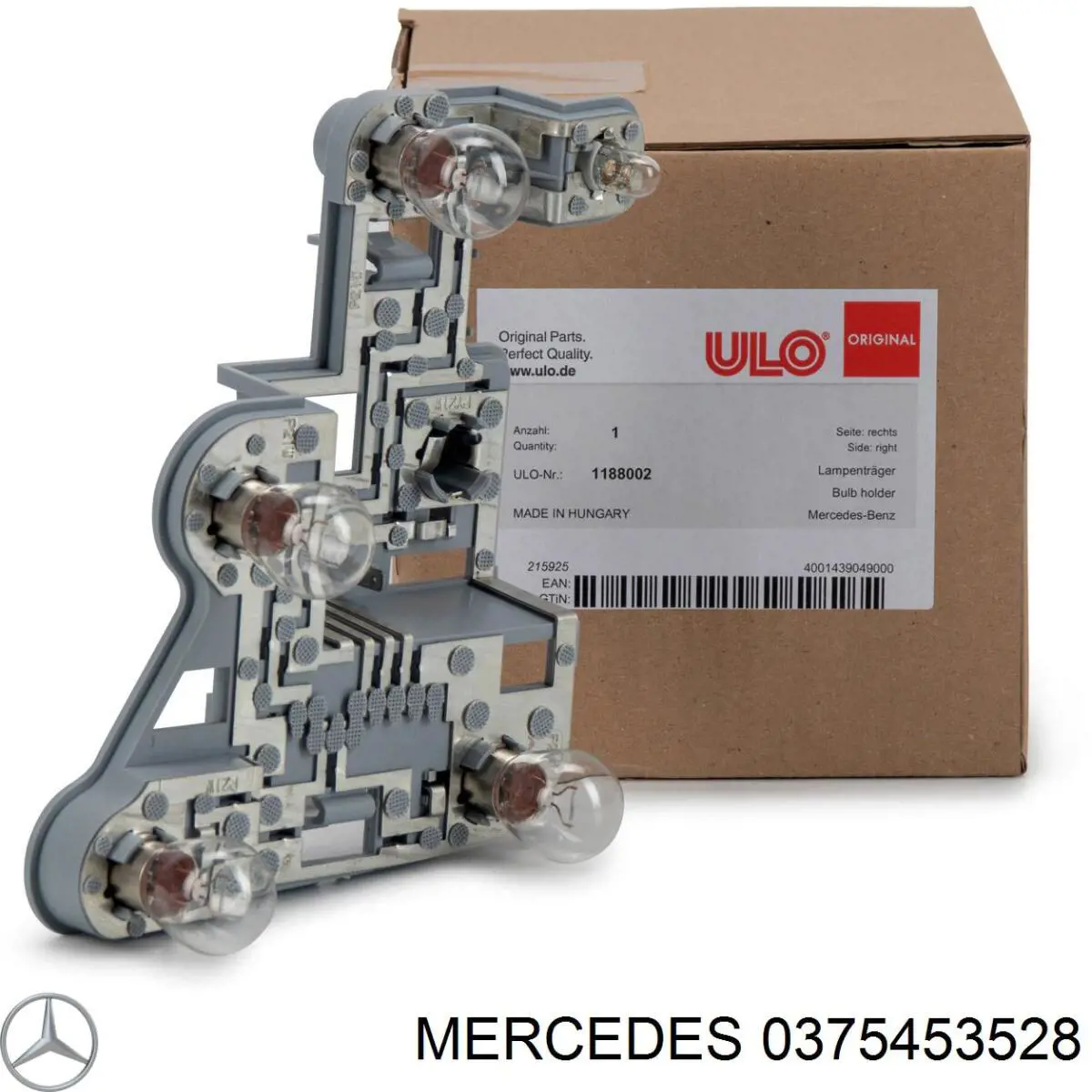 A0375453528 Mercedes Desengate (ficha) da luz traseira