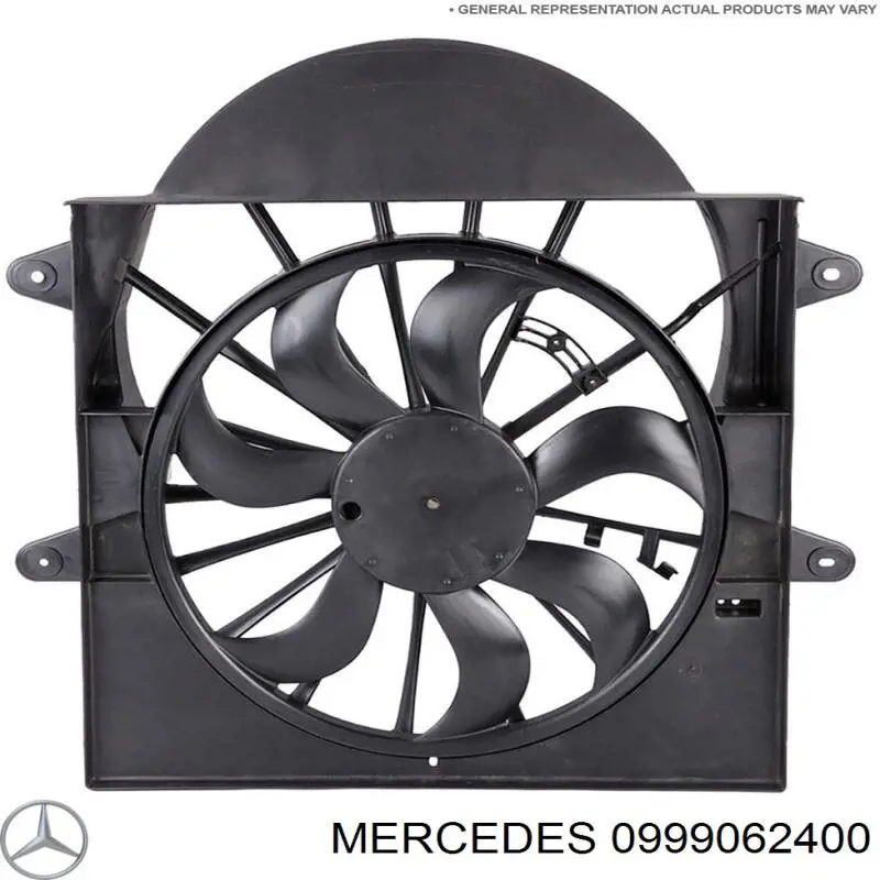 Ventilador elétrico de esfriamento montado (motor + roda de aletas) Mercedes 0999062400 preço, a partir de 361,65 USD