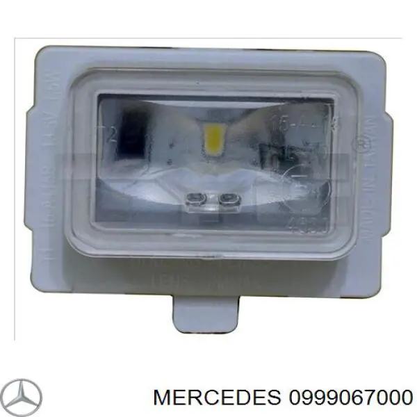 0999067000 Mercedes Lanterna da luz de fundo de matrícula traseira